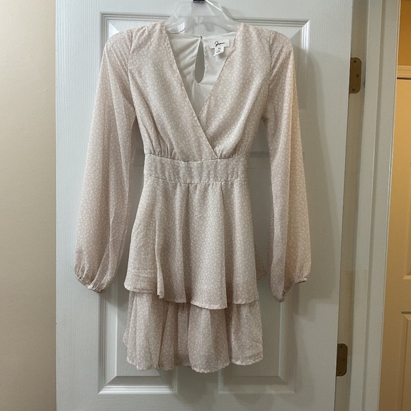 Japna light beige leopard print dress xs - Picture 1 of 3